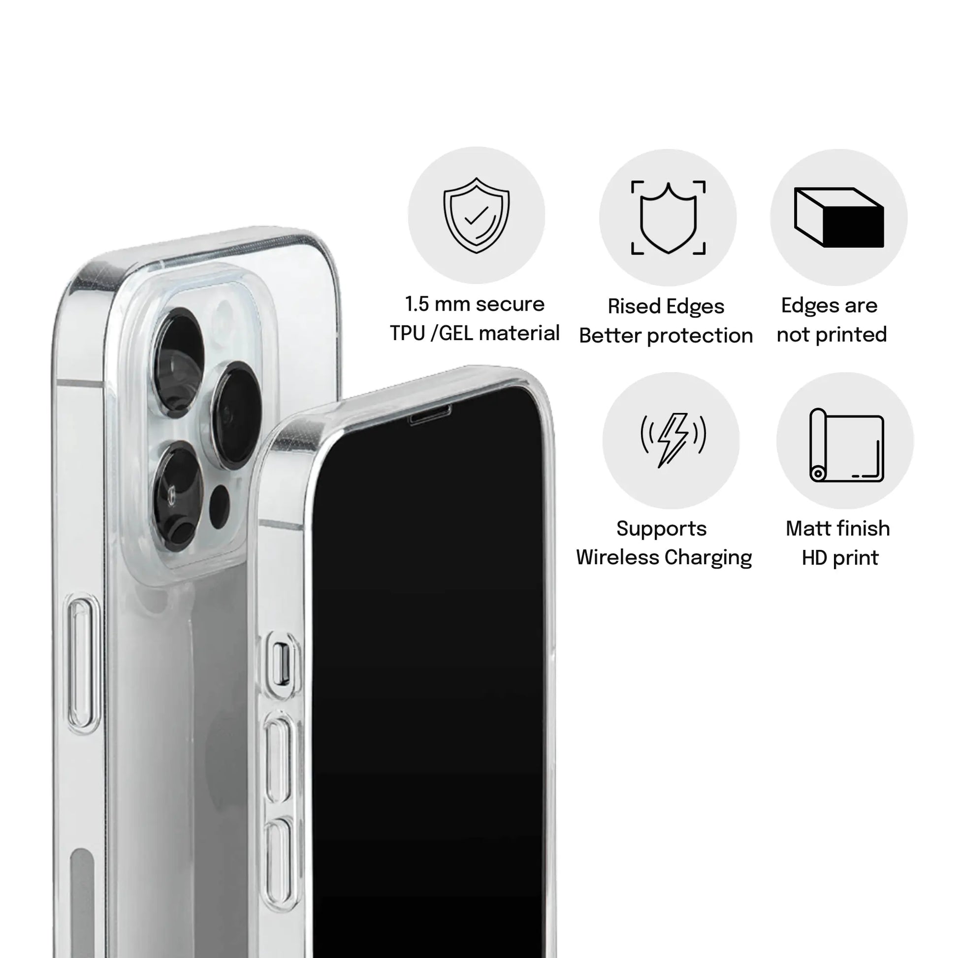 Custom Clear Phone Case - AlerioPrint.com